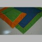 merry green tablecloth with orange