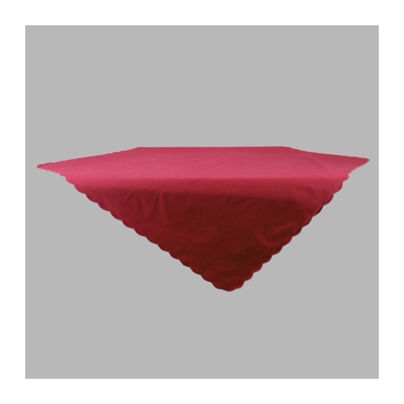Red tablecloth square 100x 100 cm