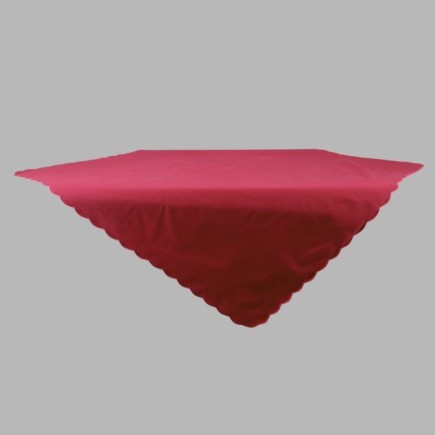 Nappe carrée rouge 100x 100 cm