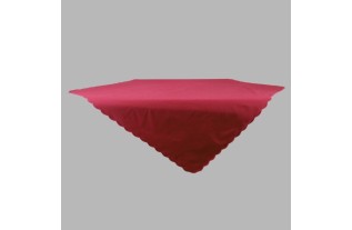 Red tablecloth square 100x 100 cm