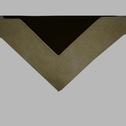 Tafelkleed katoen kleur bruin 100 x 100 cm