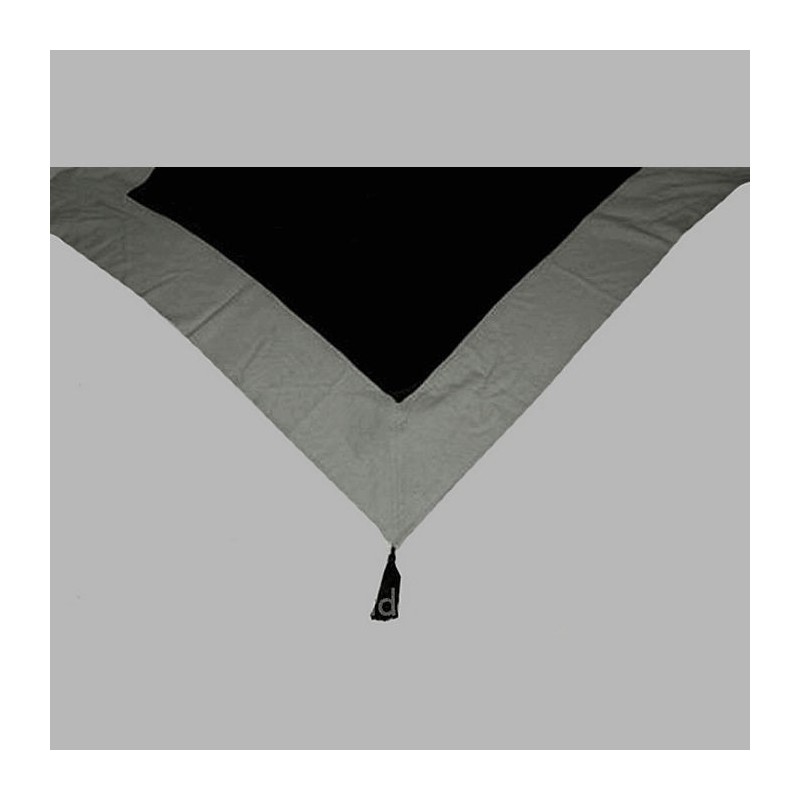 tablecloth cotton with flos color black 100 x 100 cm