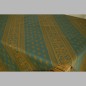 tablecloth color green-gold 135 x 135 cm
