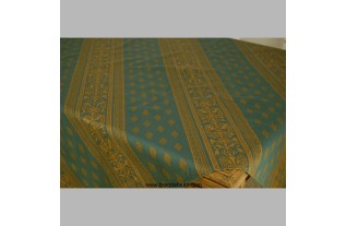 Nappe couleur vert-or 135 x 135 cm