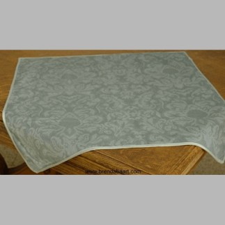 Tissu Nap flock couleur vert peyotl, 64 x 64 cm