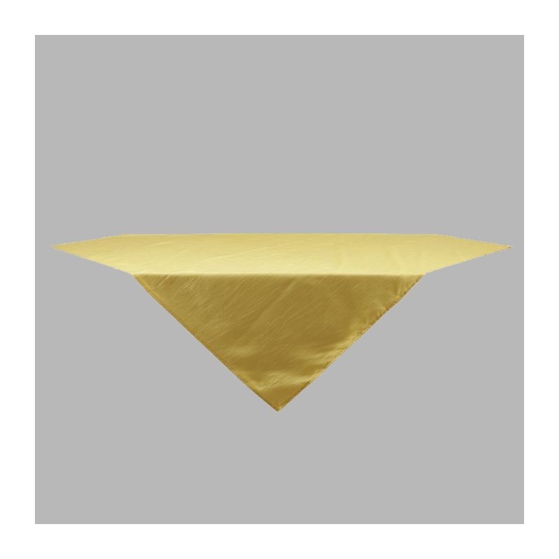 Tafelkleed gele uni cruch 140 x 140 cm
