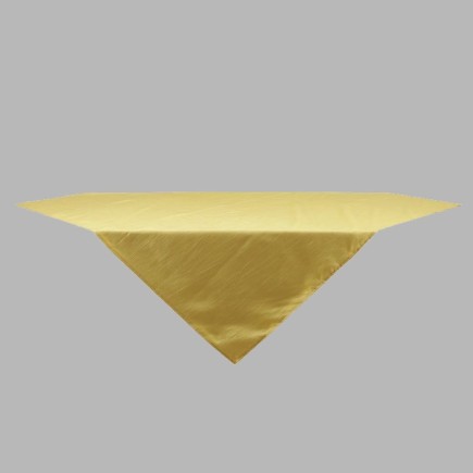 Tafelkleed gele uni cruch 140 x 140 cm