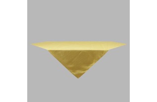 Tafelkleed gele uni cruch 140 x 140 cm