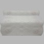 chemin de table en plastique blanc et rose largeur 40 cm