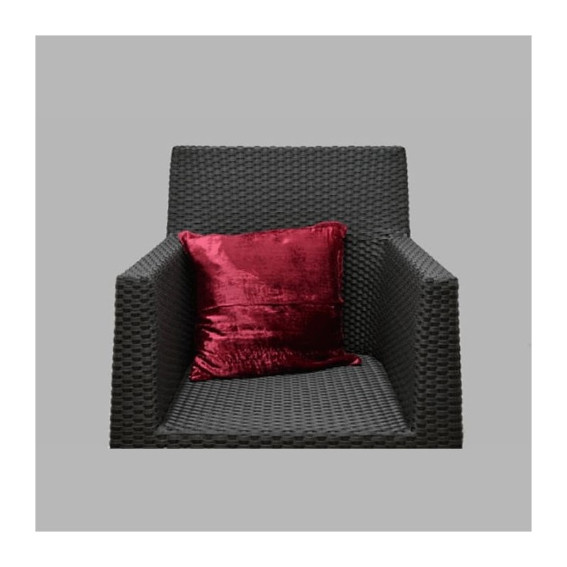 kussen overtrek fluweel bordeau