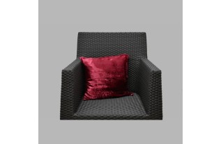 Sierkussenhoes fluweel bordeaux 40 × 40 cm