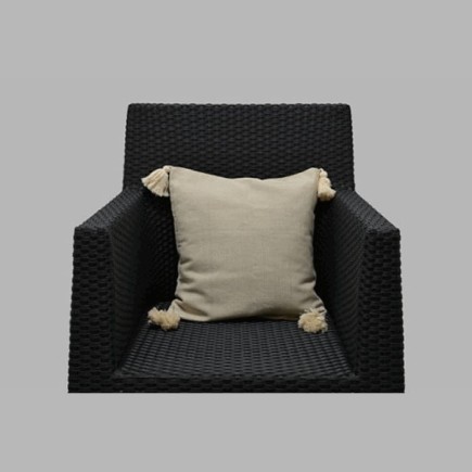 kussen streepjes met kwastje