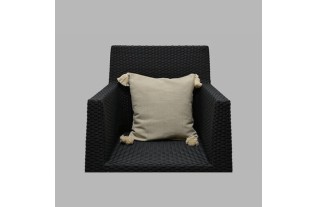 kussen streepjes met kwastje