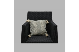 and beige-colored clay ornament