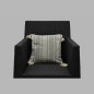 Housse de coussin loam-beige motif blé