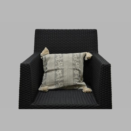 leem kleurig en beige blaadjes