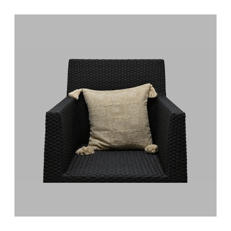 square tassel flower in white