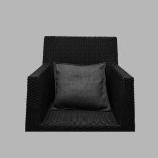 laine oreillers couverture couleur gris foncé