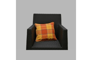 Decorative cushion cover block design