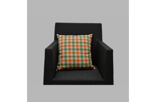 rear cushion beige-orange and green