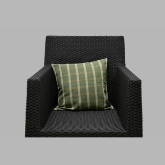 Housse de coussin décoratif conception de bloc couleur vert