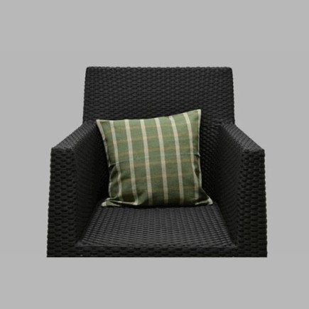 Decorative cushion cover block design color green
