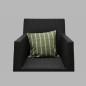 Housse de coussin décoratif conception de bloc couleur vert