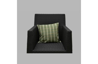 Decorative cushion cover block design color green