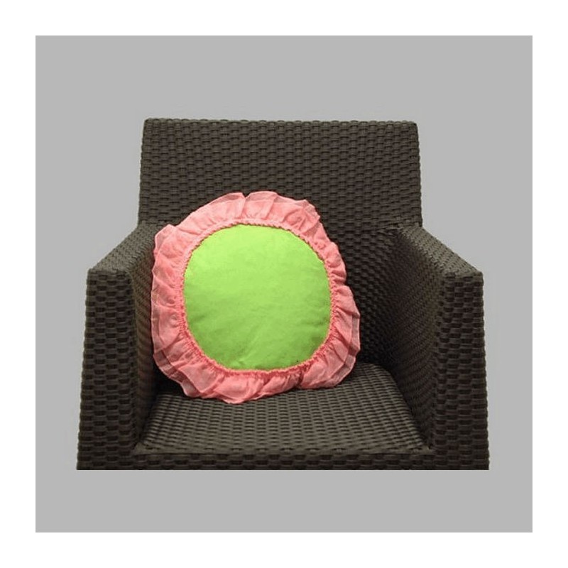 pink-green pillow