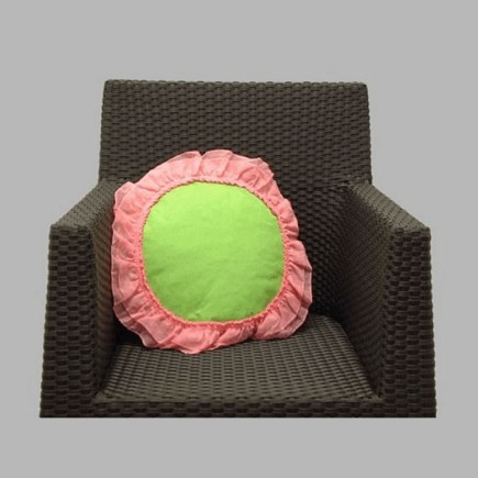 pink-green pillow