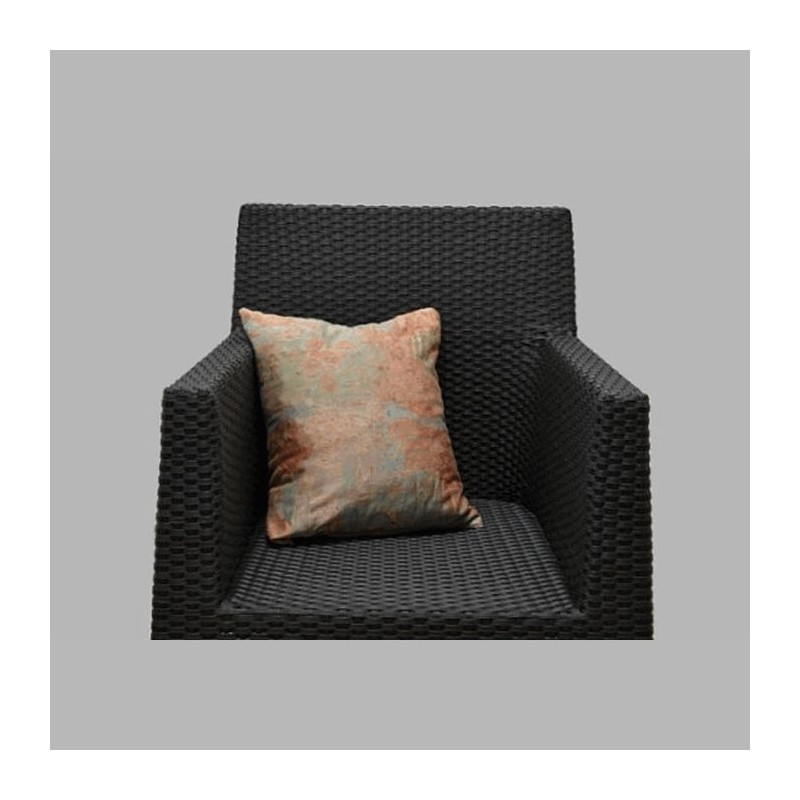 coussin rouge-vert-bleu