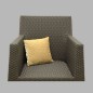 belle taille coussin de velours nervure 28 x 28 cm vert