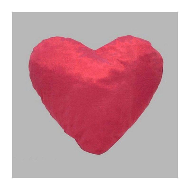 3 Oreiller en forme de coeur fabriqué à  la main rouge 43 x 44 cm