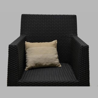 dotted cushion cream