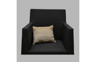 dotted cushion cream