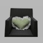 green heart shape pillow