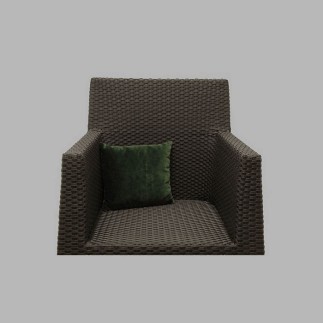nervuré de taille coussin de velours Nice 30 x 30 cm verre