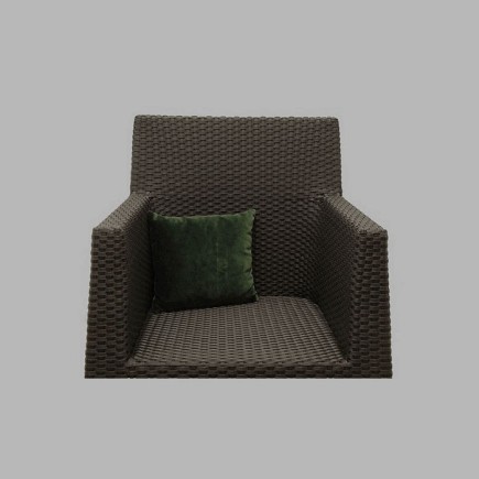 nervuré de taille coussin de velours Nice 30 x 30 cm verre