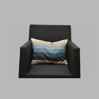 kussen lang blauw gestreept