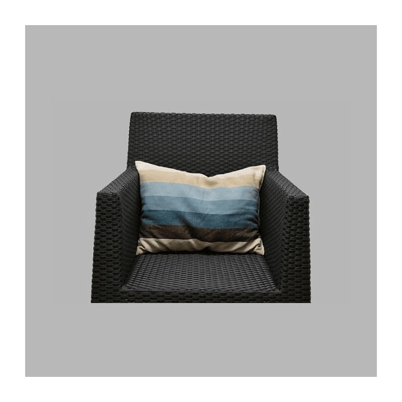 kussen lang blauw gestreept