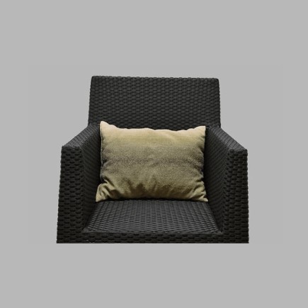 kussen lang groen gestreept