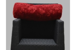 cushion roll in the color red size 60 cm long 20 cm round
