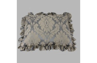 Grand coussin avec médaillon et ruches 75 x 60 cm