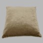 coussin velours côtelé beige 35 x 35 cm