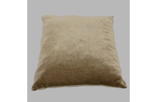 cushion ribbed velvet beige 35 x 35 cm