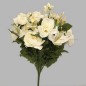 bloemen boeket wit en geel lengte 50 cm