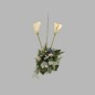 bloemen boeket wit met calla lengte 60 cm