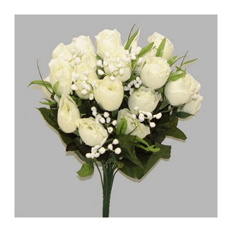 bloemen boeket witte rozen lengte 45 cm bloemen boeket witte rozen lengte 45 cm
