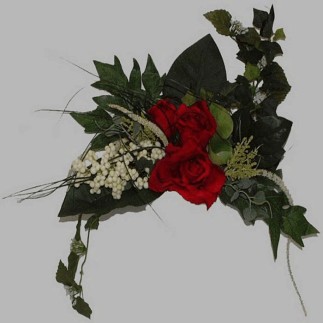 bloemenboeket van zijde 30 cm