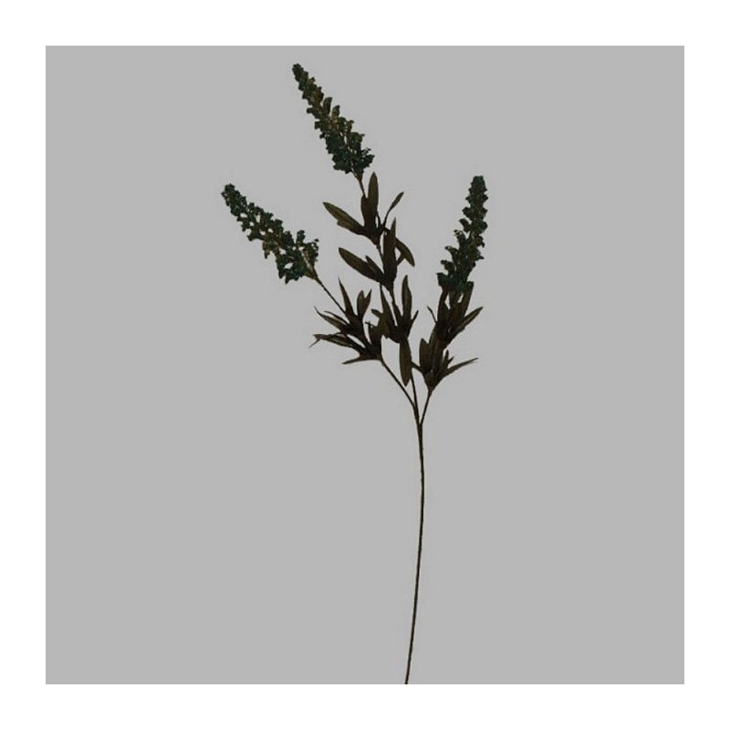 Flower of silk dark green grain-like plant 65 cm long